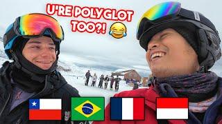 I went to ski in Chile and i met a Chilean Polyglot!