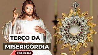 TERÇO DA MISERICÓRDIA AO VIVO DE HOJE - 20/06/2024 | QUINTA-FEIRA DIA DE ADORAÇÃO A JESUS