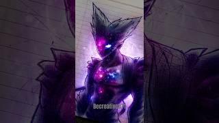 Drawing Garou last and most Powerful form Cosmic Garou|Glowart|#anime #animedrawing #penart