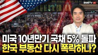 [장대장TV] 미국 10년만기 국채 상승하면 한국부동산에 무슨  일이 생길까? |생방송상담 | 구독자상담 | 부동산전망  | 부동산전문가  | 부동산세법 | 장용석 | 재테크