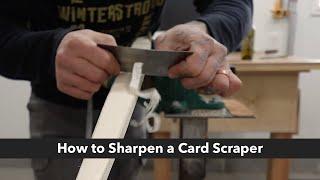 Sharpen a Card Scraper the Easy Way