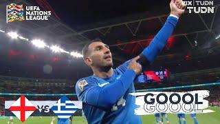 ¡GRECIA CELEBRA! Doblete de Pavlidis | Inglaterra 1-2 Grecia | UEFA Nations League 2024 | TUDN