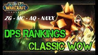 WoW Classic DPS Rankings : ZG - MC - BWL - AQ20 - AQ40 - NAXX - Onyxia [Tribute to Retpal Pudgy]