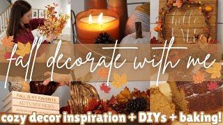 Cozy Fall Decorate With Me 2024!  Early Fall Decor Ideas! Fall Kitchen Decor