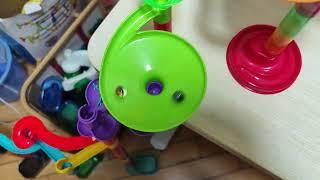 Speedy Imaginarium Marble Run Race with Lead-Changing Moments!