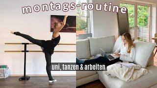 MONTAGS-ROUTINE: uni, tanzen & arbeiten // Alltags-Vlog