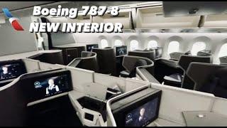 TRIP REPORT: NEW INTERIOR American Airlines Boeing 787-8 Business Class (Block 2 - 787T)