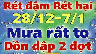 Dự báo thời tiết hôm nay và ngày mai 29/12/2024 | dự báo bão mới nhất | thời tiết 3 ngày tới