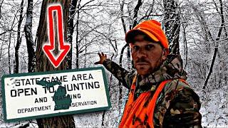 LATE Season Public Land Deer Hunting | FRESH Tracking Snow!