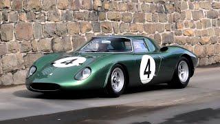 Extremely LOUD Ferrari 250 LM driving in St. Moritz, the Billionaire Ski Resort + History