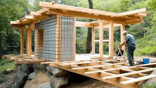 Man Builds Japanese House That Will Last 100 YEARS | Start to Finish by @diy8288