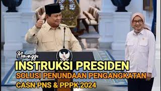 INSTRUKSI PRESIDEN SOLUSI PENGANGKATAN CASN CPNS PPPK 2024 AKAN TERBIT?