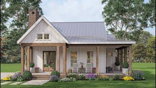 EXCLUSIVE MODERN FARMHOUSE PLAN 009-00331 WITH INTERIOR