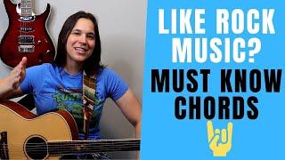 EASY Rock Guitar Chords - What Is A Power Chord Guitar Lesson