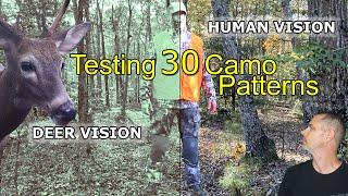 Simulated Deer Vision - Testing 30 Hunting Camo Patterns LARGEST COMPARISON