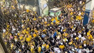 Penn State-West Virginia crowd on concourse during delay