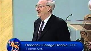 Rod Robbie, Architect. Receives the Order of Canada