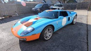 2006 Ford GT Heritage Edition with 22 original miles: Cold Start and Walk Around (Bring a Trailer)