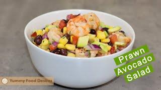 Easy Avocado Shrimp Salad Recipe - How to Make Shrimp Salad - 5 min Shrimp Avocado Salad 