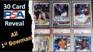 30 Card PSA Reveal: All 1st Bowman Cards