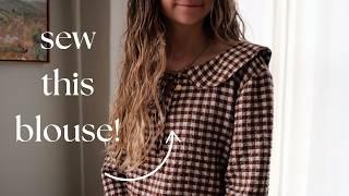 Sewing Made Simple: How to Create a Blouse with a Collar | The Betty Blouse Pattern