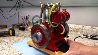 Vertical  Twin 4 cycle engine