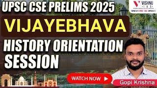 UPSC CSE Prelims Exclusive Program: Vijayebhava -History Orientation session #upscprelims