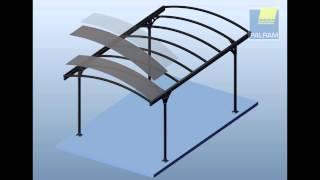 Palram Carport Vitoria 5000 Aufbau by mygardenhome.de