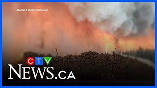 Sask. Communities on alert as two major wildfires merge