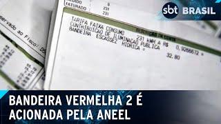 Aneel aciona bandeira vermelha 2 e conta de luz ficará mais cara em setembro | SBT Brasil (31/08/24)