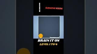 Brain it on. Level 1 to 4 with 3 stars walkthrough. #song #bollywood #music #gaminggeek #games #2024