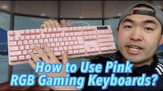 NPET Pink K10 Wired RGB Gaming Keyboard Review! Worth it?