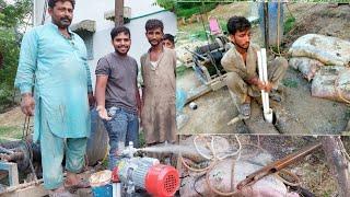 Complete Process 300 Feet Water Boring | Water Boring Machine Working In Pakistan Village