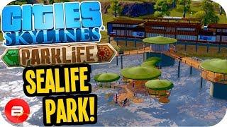 Cities Skylines Parklife - SEALIFE ZOO & 1000's of TOURISTS!! #14 Cities Skylines Parklife DLC