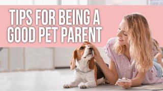 Tips for Being a Good Pet Parent