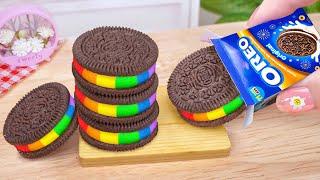 Fantastic OREO Cake  Wonderful Miniature Rainbow Oreo Chocolate Cake Decorating | Mini Cakes Making