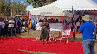 Governor wavinya Ndeti speech during the burial of Masekete's sister Betty. "Nitahakikisha haki iko