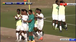 GHANA vs CÔTE D’IVOIRE (2-1) ALL GOALS & HIGHLIGHTS-SEMI-FINAL - U20 AFCON QUALIFIERS - WAFU B