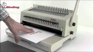 Tamerica Tashin 213PB Comb Binder and 3-Hole Punch Demo