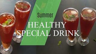 Refreshing Summer Drink I Summer Special Drink I Sugarless Drink I Quick & Easy Summer Cooler Recipe