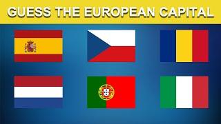 Guess The European Capital Challenge | Geography Quiz
