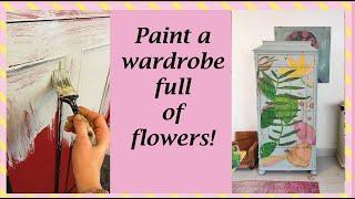 Paint a wardrobe full of flowers!