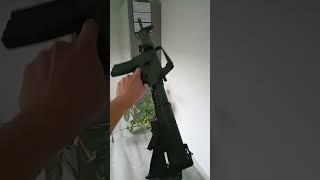 #gun #M16 #airsoft My M16 airsoft gun. Four-position stock and fire selector.