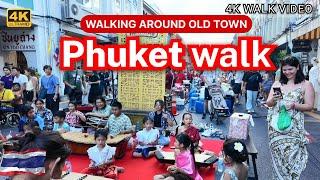 Phuket Old Town Sunday Night Market Walking | Thailand Travel