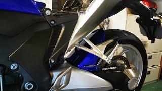 Honda Vfr 1200 Hugger fitted.