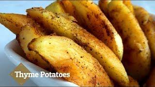 Crispy thyme potatoes