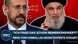 LIBANON: "Fand das schon bemerkenswert!" Reaktion vom Hisbollah-Chef? Darüber staunt nun ein Experte