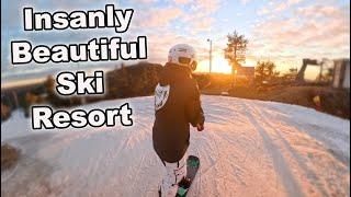 Snowboarding at Ruka Finland