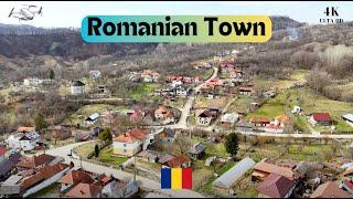 4K Campulung Romania | Rural lifestyle | Town Surrounded by Mountains | Drone Footage