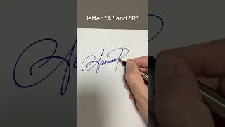 How to write the letter“A“and „R“ #calligraphy lettering #calligraphy #art D and T#signatureideas